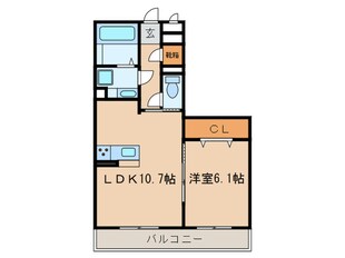 ＨＯＵＲＡＩマンションの物件間取画像